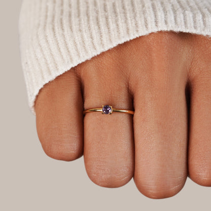 Birthstone Gold-Tone Rings