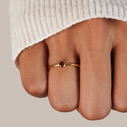 Birthstone Gold-Tone Rings