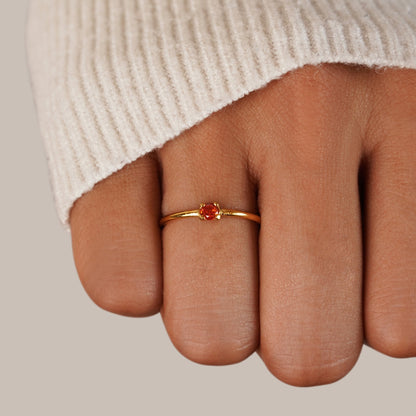 Birthstone Gold-Tone Rings
