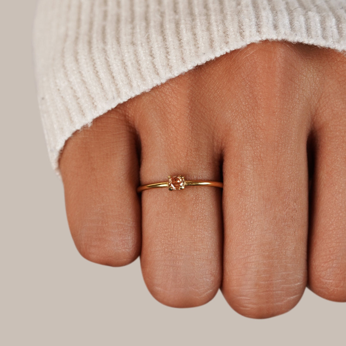 Birthstone Gold-Tone Rings