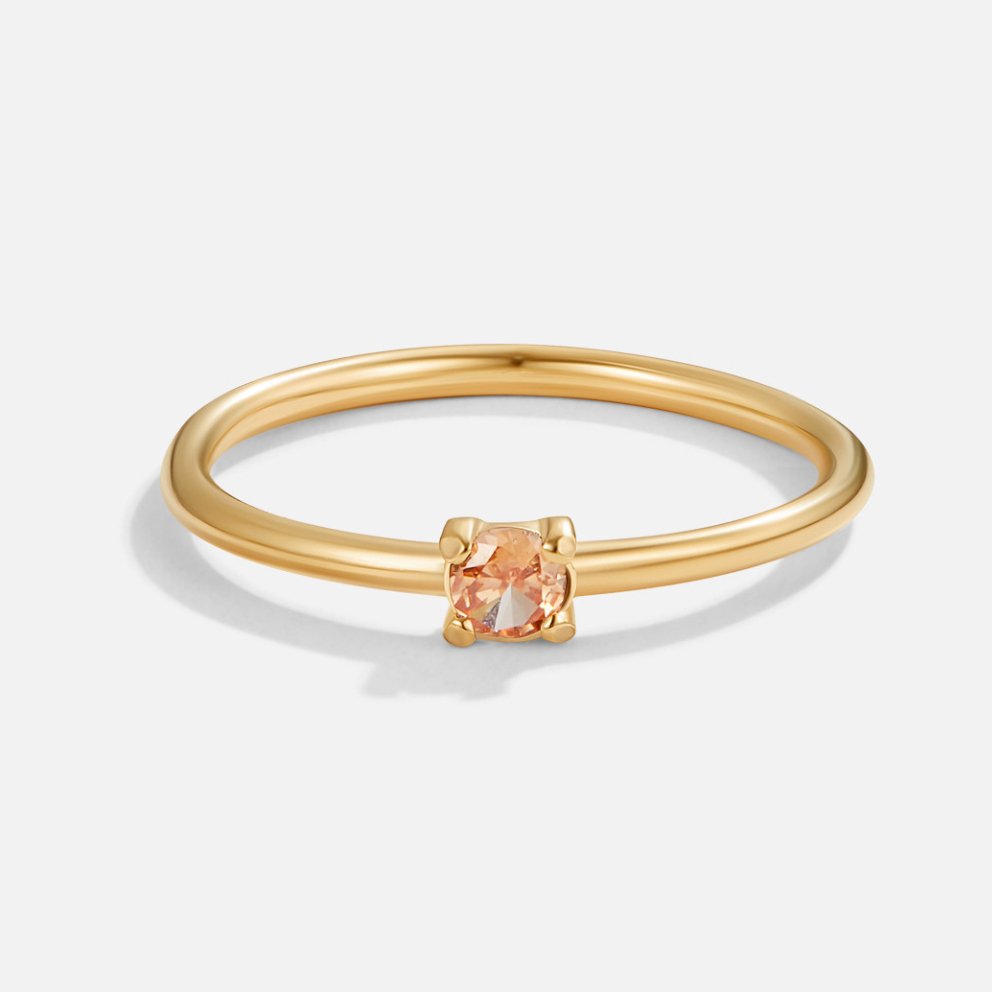 Birthstone Gold-Tone Rings