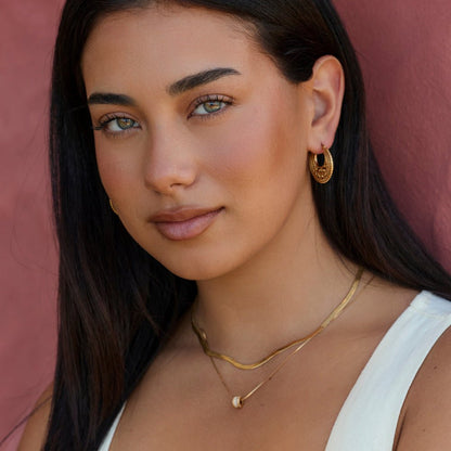 Boho Chic Gold-Tone Hoop Earrings