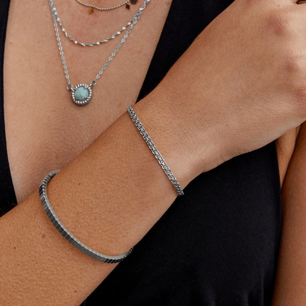 Capri Silver-Tone Chain Bracelet