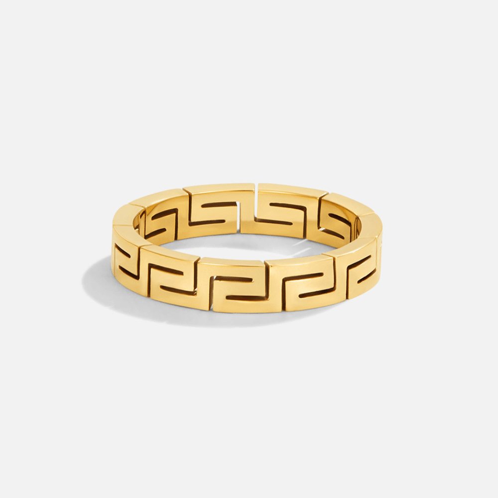 Celestine Gold-Tone Hollow Ring