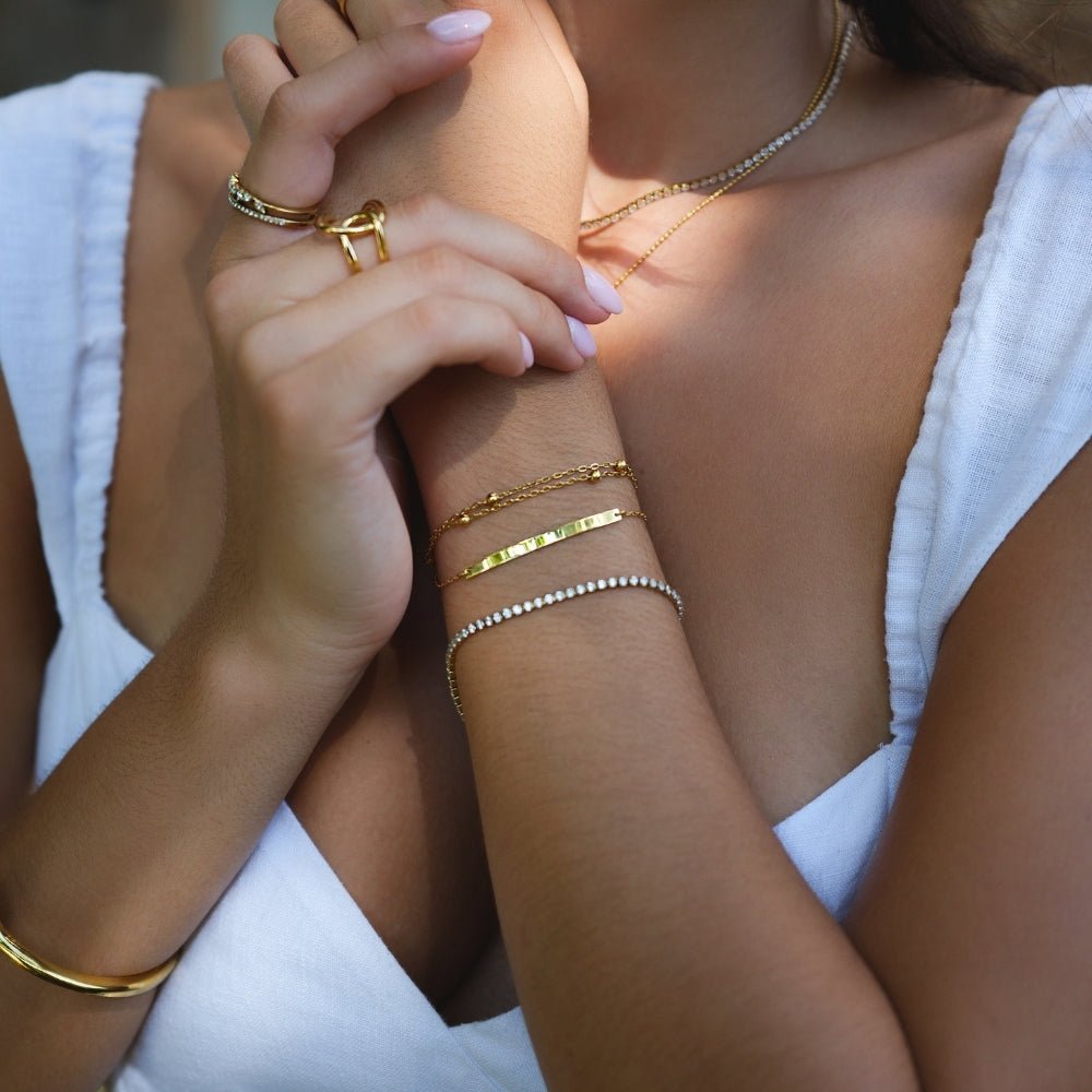 Cordelia Gold-Tone Tennis Bracelet