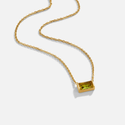 Crystal Green Pendant Necklace