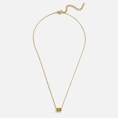 Crystal Green Pendant Necklace