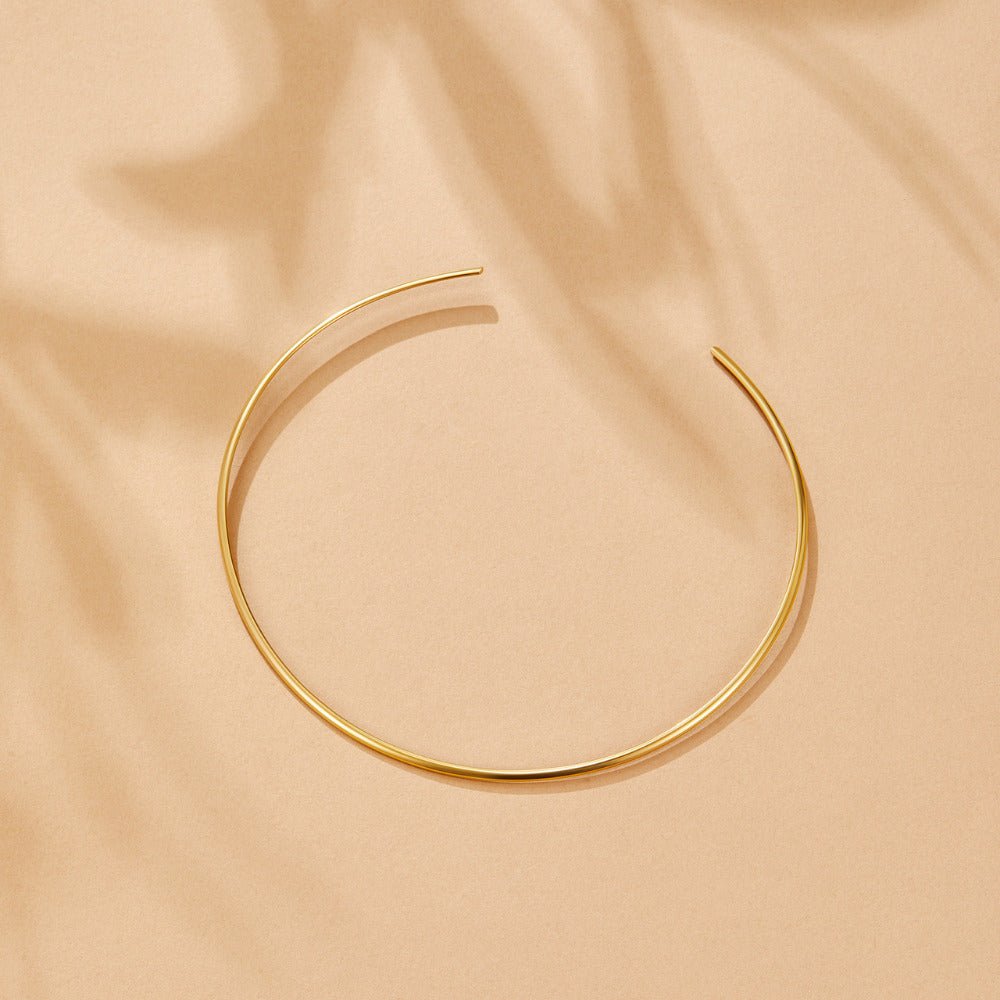 Dainty Gold-Tone Collar Necklace