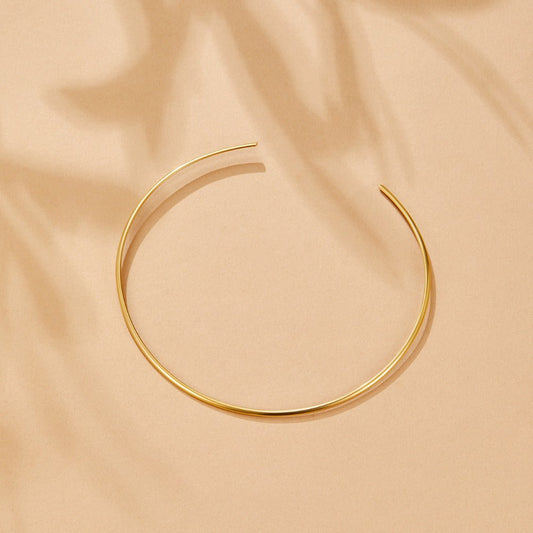 Dainty Gold-Tone Collar Necklace