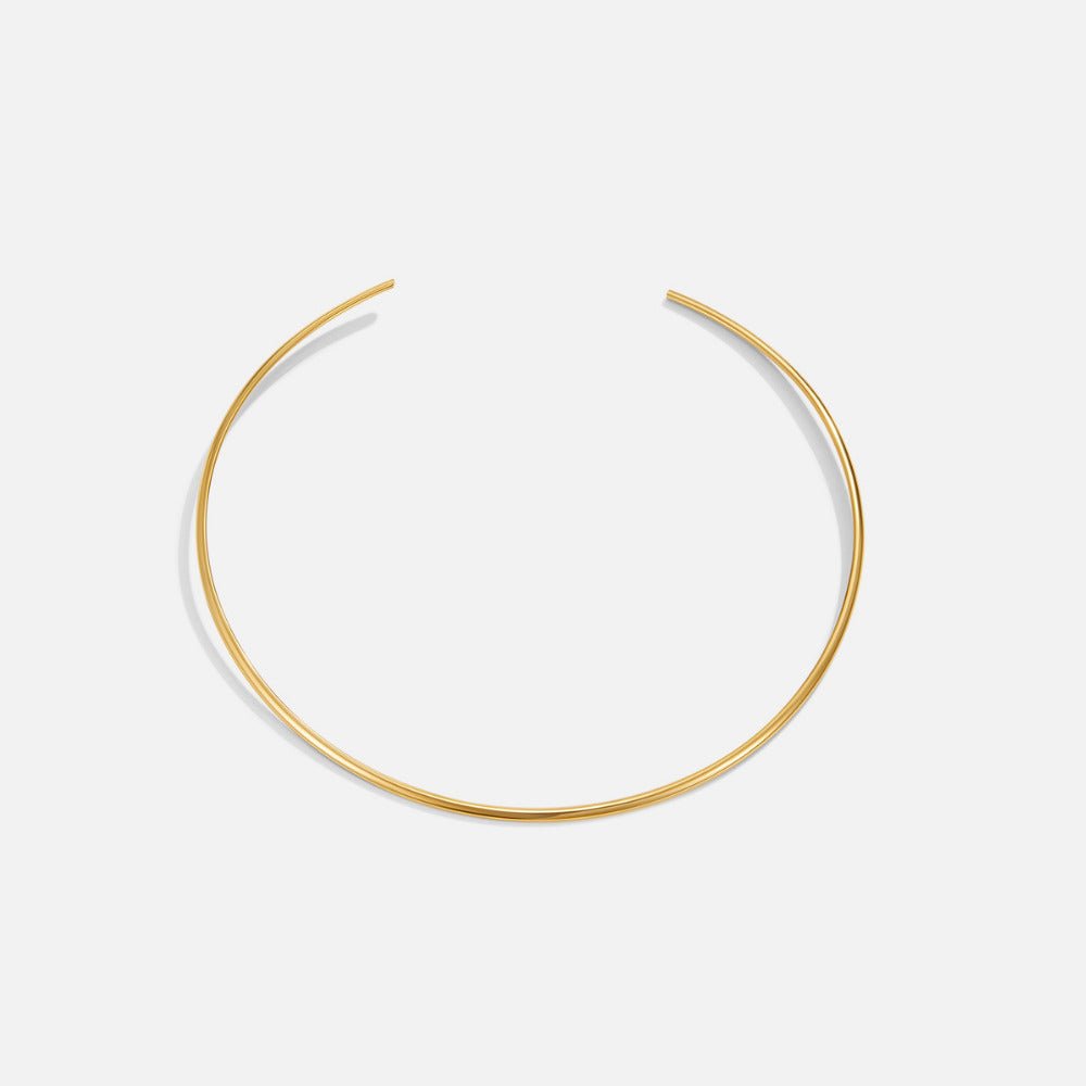Dainty Gold-Tone Collar Necklace
