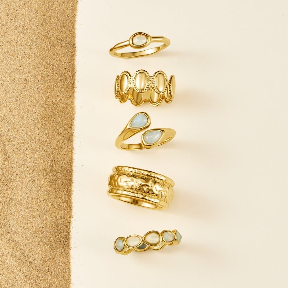 Elise Moonstone-Effect Ring
