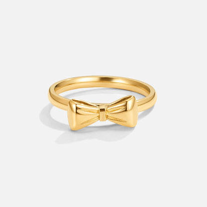Ellie Gold-Tone Bow Ring