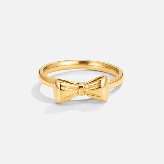 Ellie Gold-Tone Bow Ring