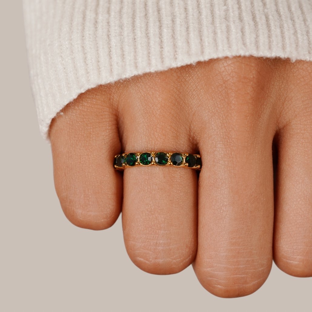 Emerald Green Beauty Crystal Ring