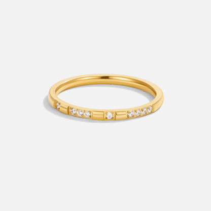 Emery Crystal & Gold-Tone Ring