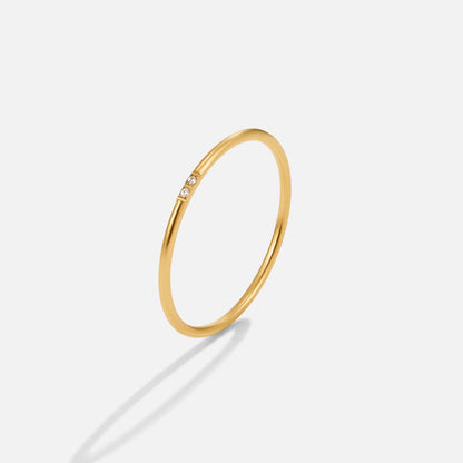 Eula Gold-Tone & Crystal Band Ring