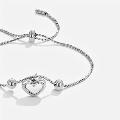 Forever Love Heart Charm Bracelet