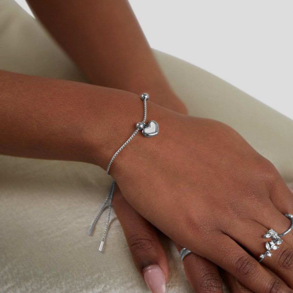 Forever Love Heart Charm Bracelet