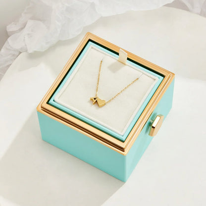 Forever Love and Letter Gold-Tone Necklace
