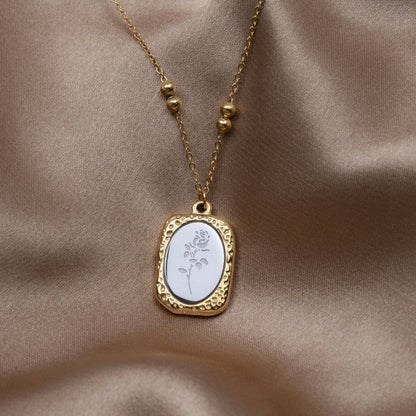 Fragile Love Rose Necklace
