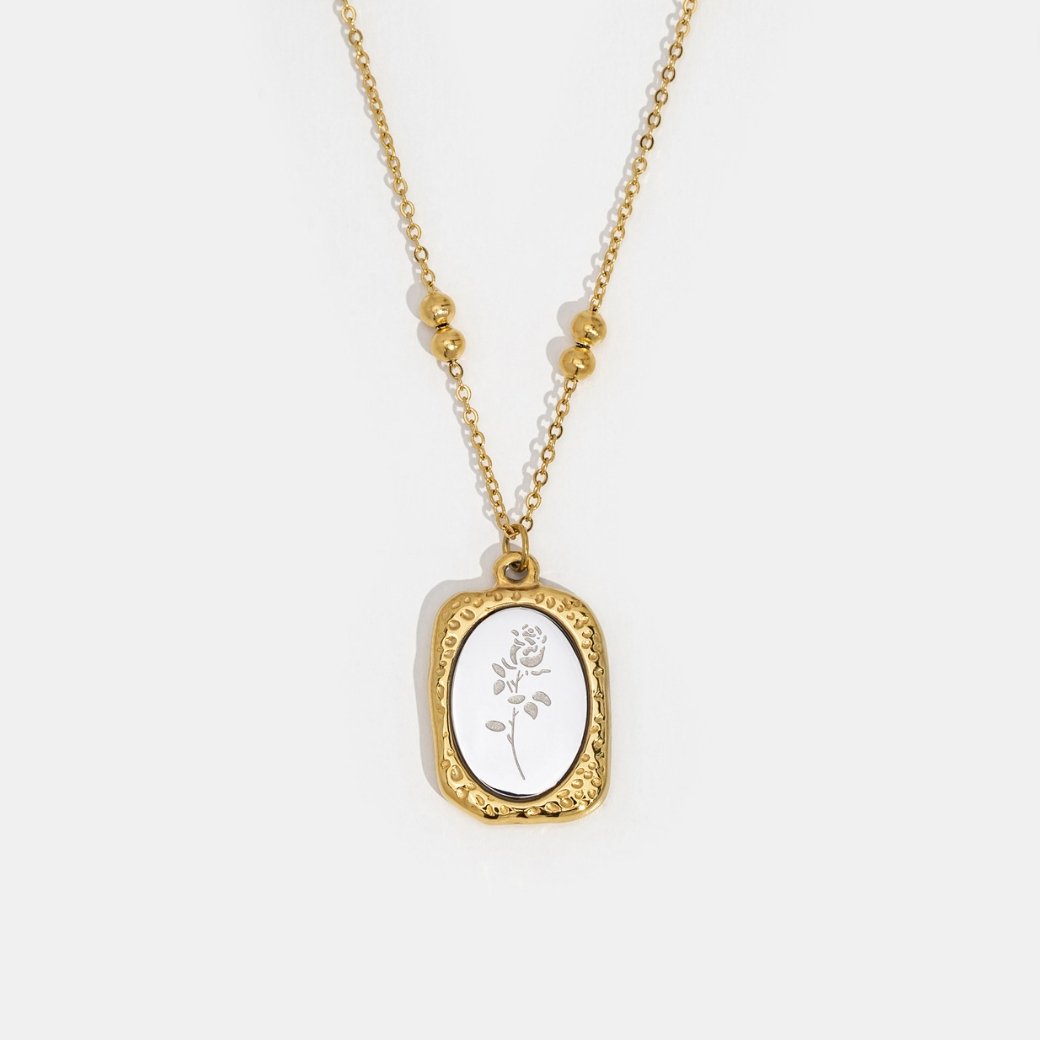 Fragile Love Rose Necklace