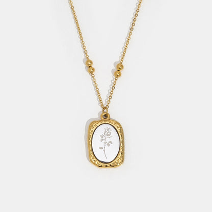 Fragile Love Rose Necklace
