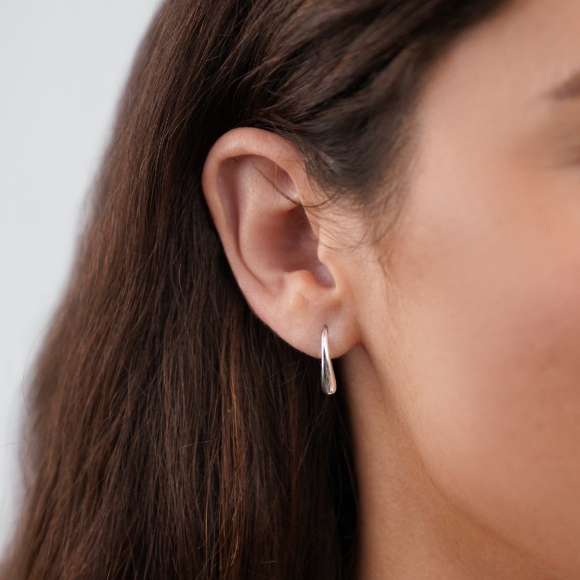 Francesca Water Drop Silver-Tone Earrings