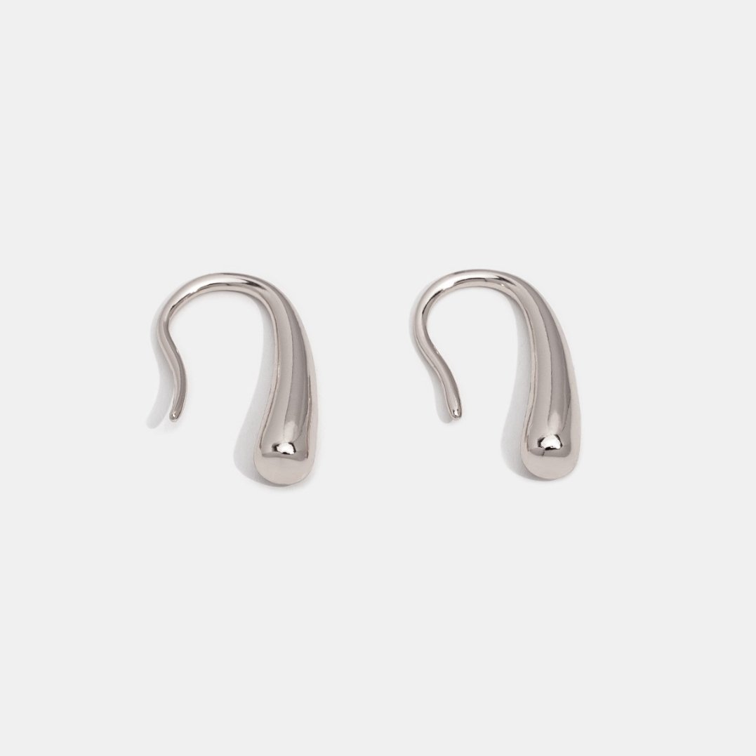 Francesca Water Drop Silver-Tone Earrings