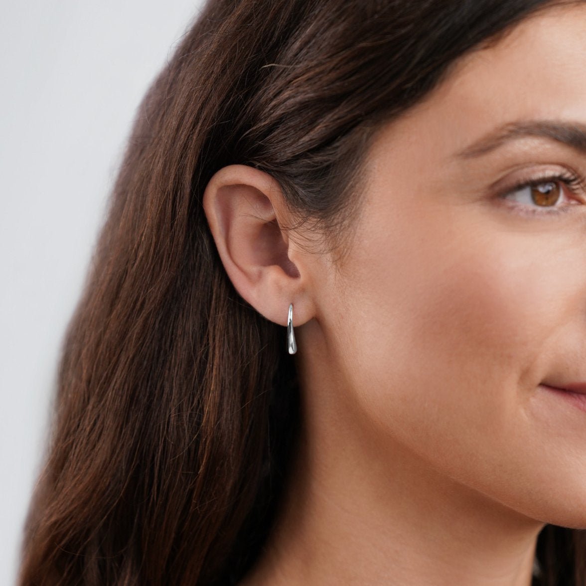 Francesca Water Drop Silver-Tone Earrings