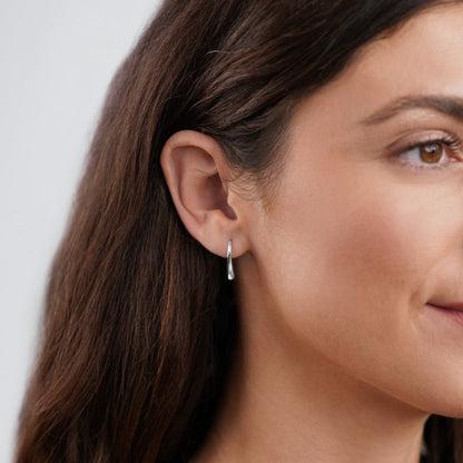 Francesca Water Drop Silver-Tone Earrings