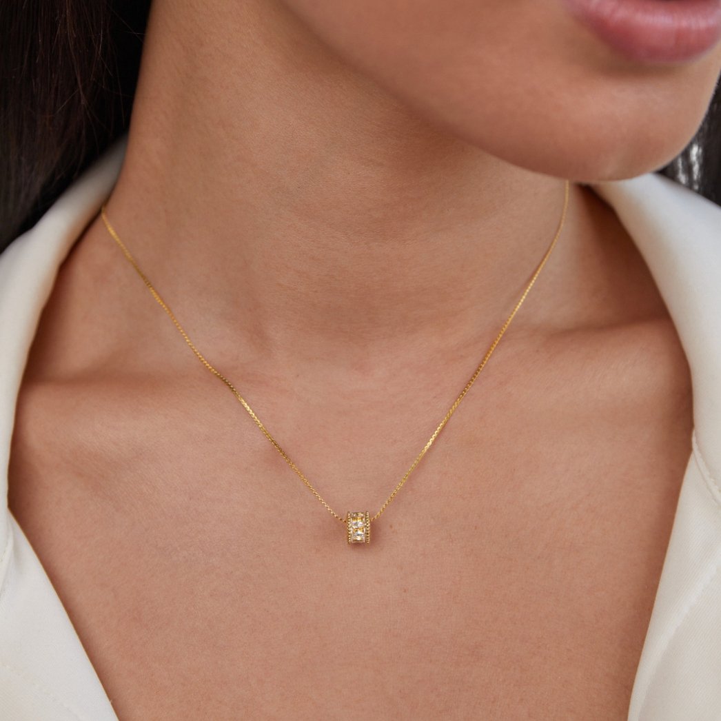 Gigi Crystal Gold-Tone Necklace