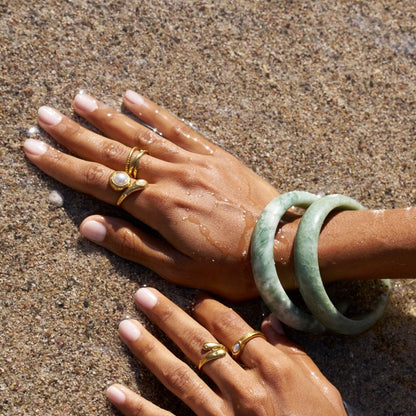 Gold-Tone Amara Pearl Wrap Ring
