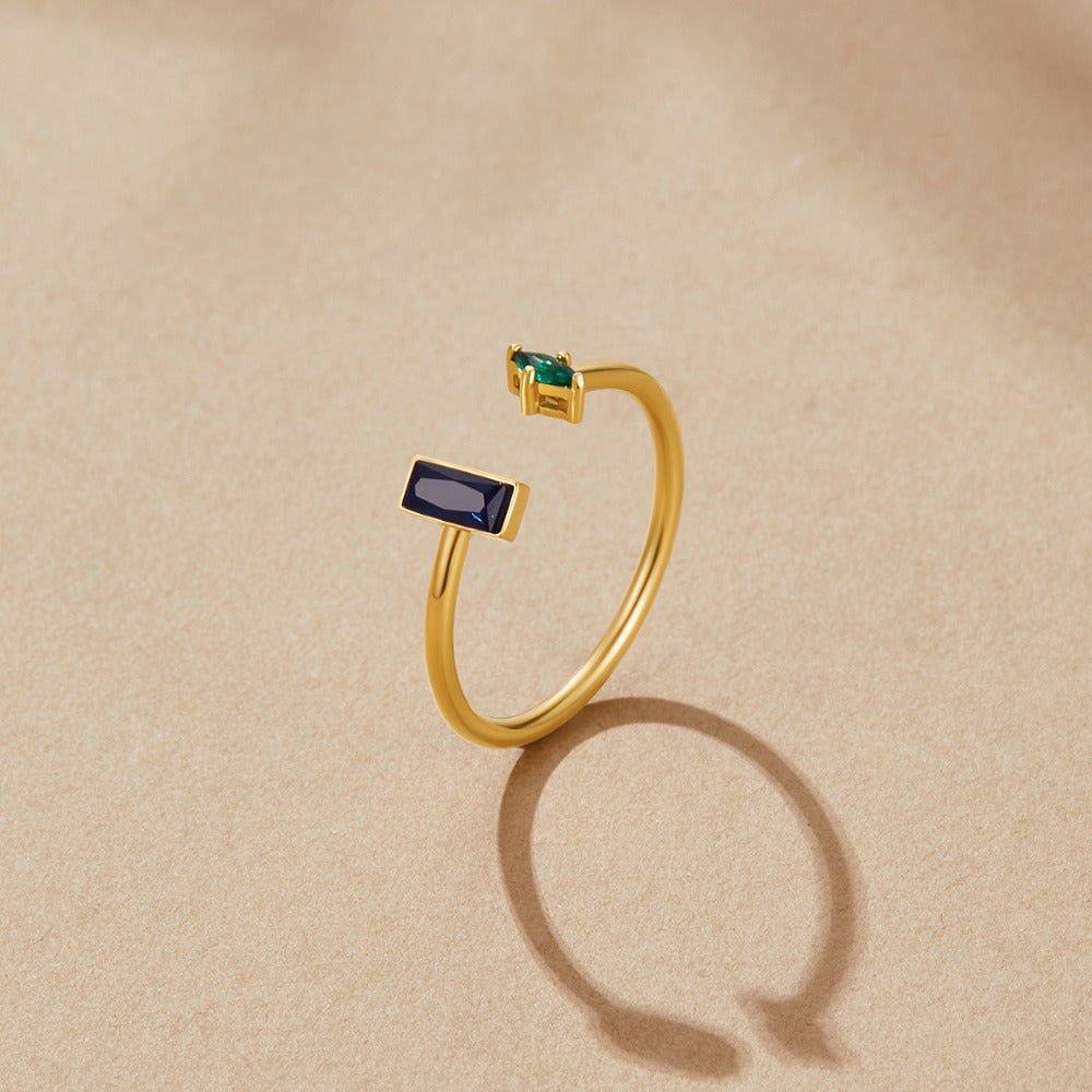 Gold-Tone Amore Crystal Ring