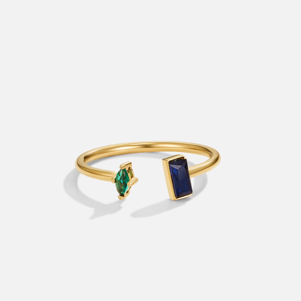 Gold-Tone Amore Crystal Ring