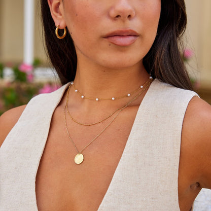 Gold-Tone Coin Necklace