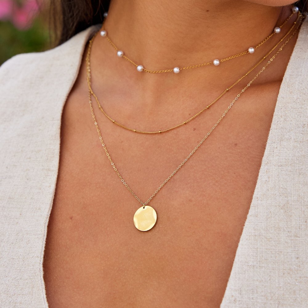 Gold-Tone Coin Necklace
