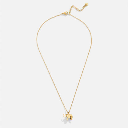 Gold-Tone Elephant Necklace