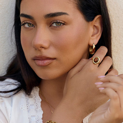 Golden Amber Ring