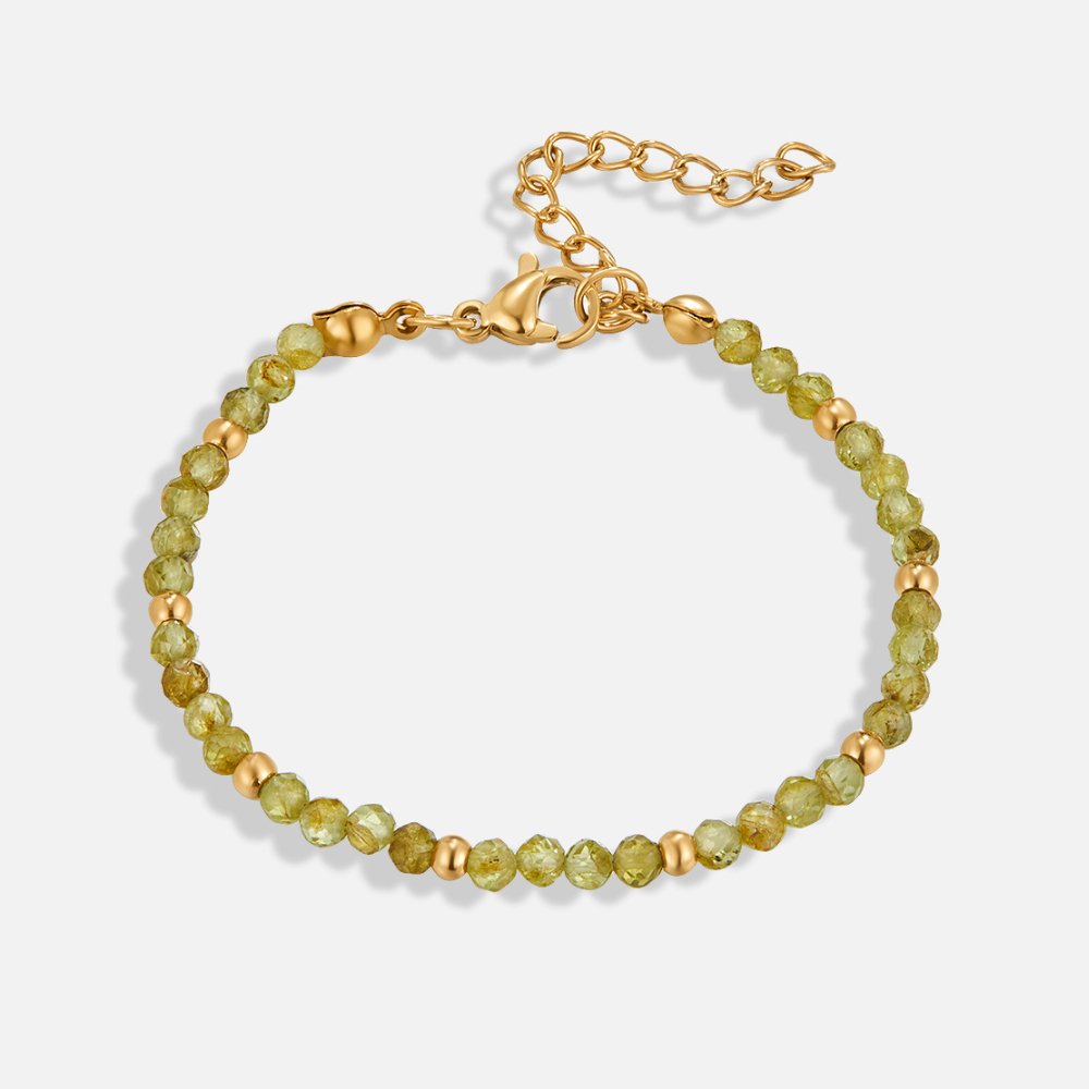 Olive Green Bead Bracelet