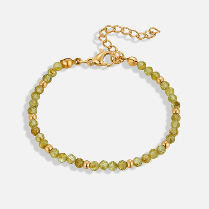 Olive Green Bead Bracelet