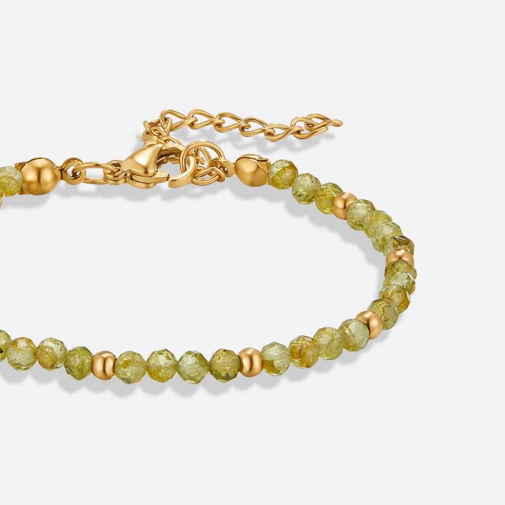 Olive Green Bead Bracelet