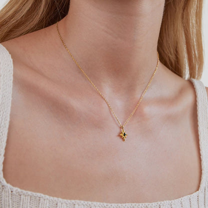 Guiding Star Emerald Green Crystal Necklace