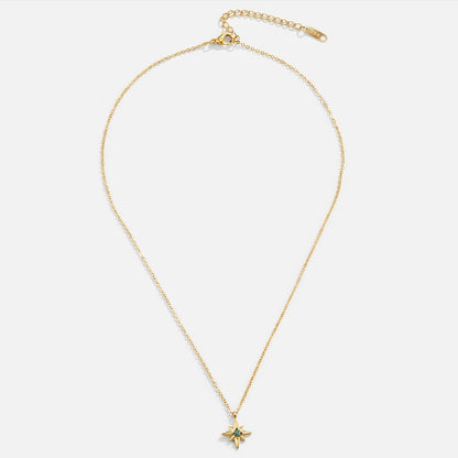 Guiding Star Emerald Green Crystal Necklace