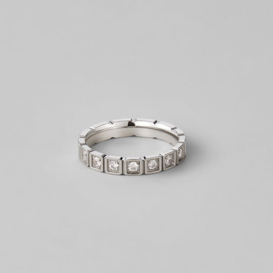 Hera Silver-Tone Crystal Ring