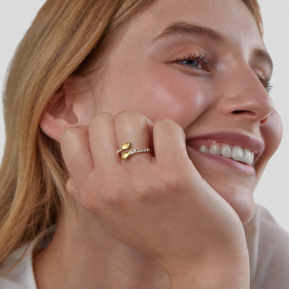 'Hug Me Forever' Gold-Tone Ring
