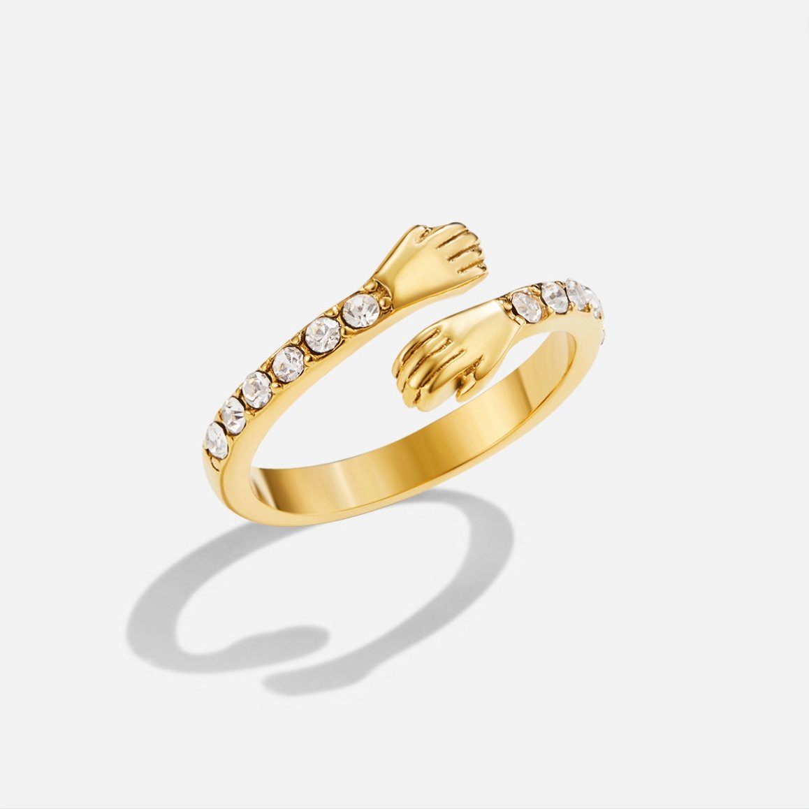 'Hug Me Forever' Gold-Tone Ring