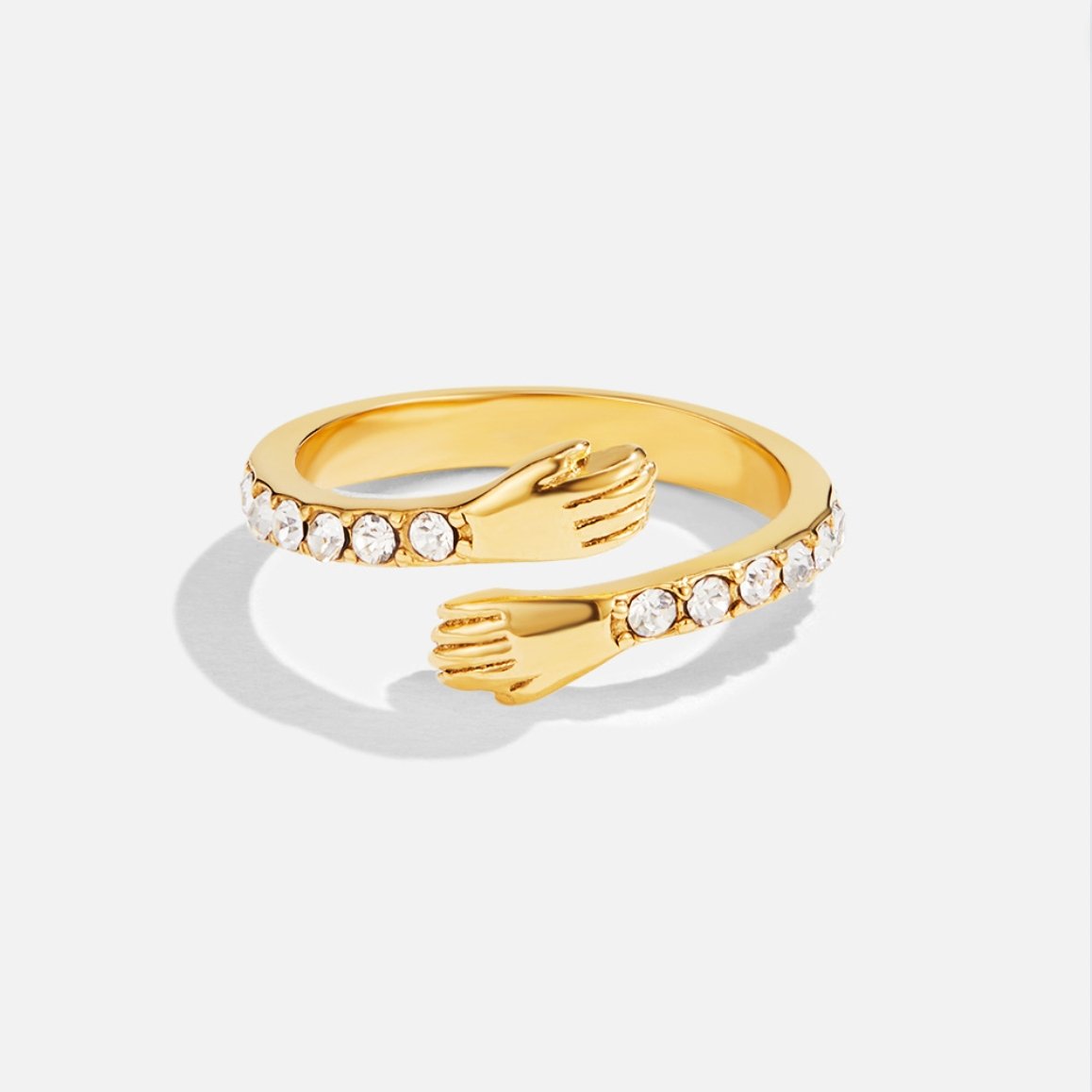 'Hug Me Forever' Gold-Tone Ring
