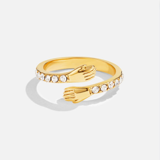 'Hug Me Forever' Gold-Tone Ring