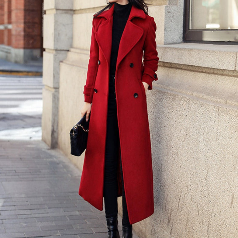 Wool Women's Jacket Classic Model Double-Breasted