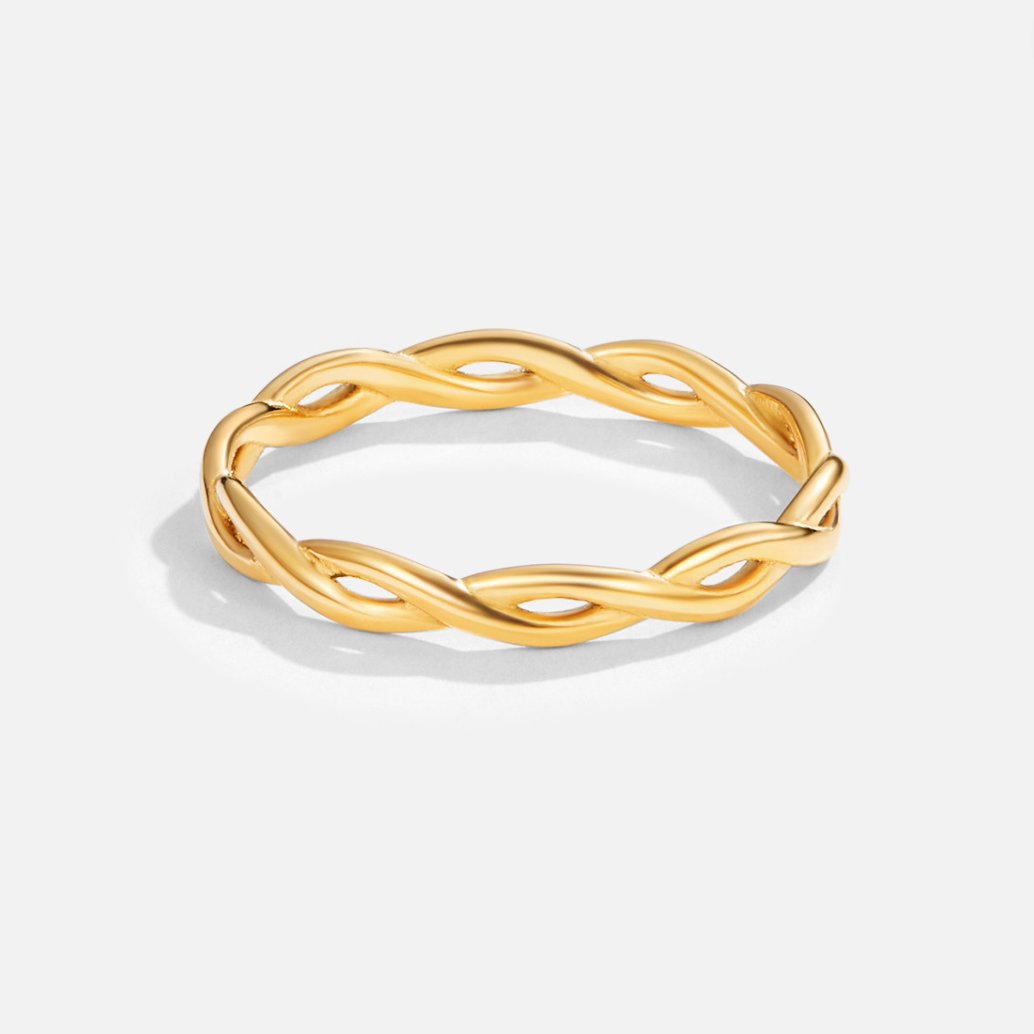Infinity Gold-Tone Twist Ring